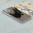 قاب گوشی Galaxy A51 سامسونگ فانتزی IMD لنز نگین دار دور مات دکمه کرومی طرح قلب و پروانه کیوت کد 165723