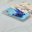 قاب گوشی Galaxy A51 سامسونگ فانتزی IMD لنز نگین دار دور مات دکمه کرومی طرح قلب و پروانه کیوت کد 165724