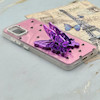 قاب گوشی Galaxy A51 سامسونگ فانتزی IMD لنز نگین دار دور مات دکمه کرومی طرح قلب و پروانه کیوت کد 165725