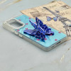 قاب گوشی Galaxy A53 سامسونگ فانتزی IMD لنز نگین دار دور مات دکمه کرومی طرح قلب و پروانه کیوت کد 165727