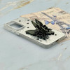 قاب گوشی Galaxy A56 سامسونگ فانتزی IMD لنز نگین دار دور مات دکمه کرومی طرح قلب و پروانه کیوت کد 165745