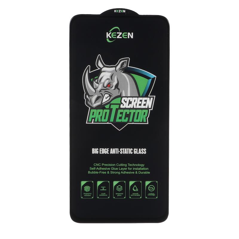 گلس گوشی Redmi 15 4G - Redmi 15 5G شیائومی شیشه ای KEZEN آنتی استاتیک Full Cover Anti Static Big Edge Protector اورجینال کد 180501