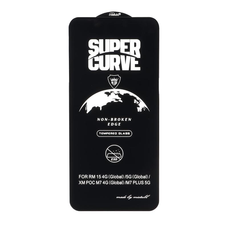گلس گوشی Redmi 15 4G - Redmi 15 5G - Poco M7 4G شیائومی شیشه ای Mietubl میتوبل SUPER CURVE سری ESD اورجینال کد G198-180503