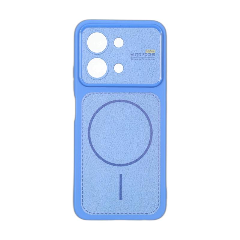 قاب گوشی Redmi 15C - Poco C85 شیائومی Auto Focus مستطیلی طرح مگ سیف محافظ لنزدار آبی کد 180541