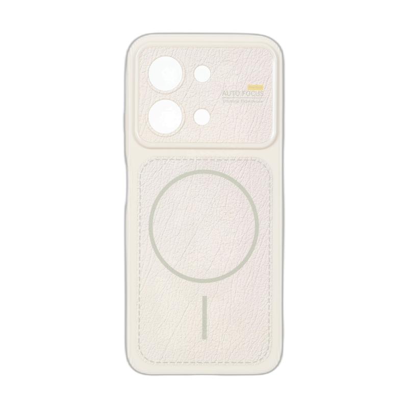 قاب گوشی Redmi 15C - Poco C85 شیائومی Auto Focus مستطیلی طرح مگ سیف محافظ لنزدار کرم کد 180543