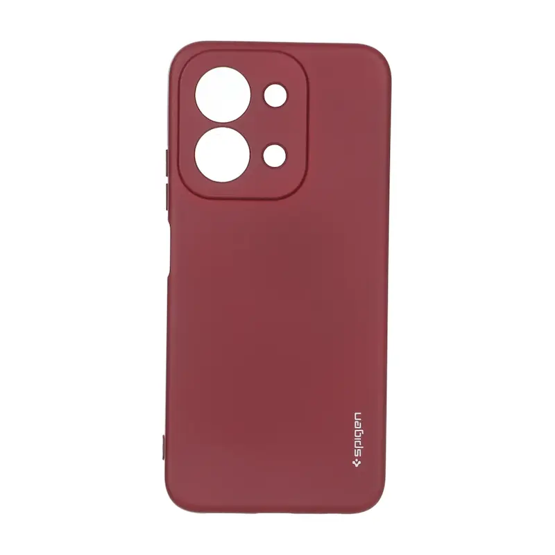 قاب گوشی Redmi 15C - Poco C85 شیائومی سیلیکونی ژله ای PC برند SPIGEN اسپیگن زرشکی کد 180550