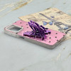 قاب گوشی Galaxy A22 4G - M32 4G سامسونگ فانتزی IMD لنز نگین دار دور مات دکمه کرومی طرح قلب و پروانه کیوت کد 165762