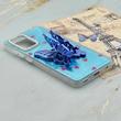 قاب گوشی Galaxy A52 4G - A52 5G - A52S سامسونگ فانتزی IMD لنز نگین دار دور مات دکمه کرومی طرح قلب و پروانه کیوت کد 165772