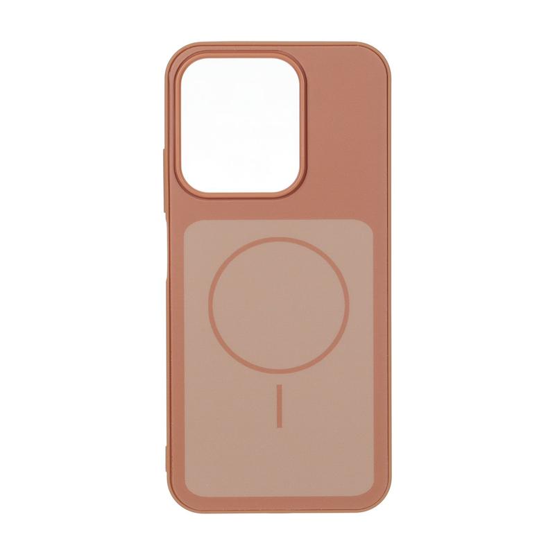قاب گوشی Redmi 15C - Poco C85 شیائومی مات مستطیلی طرح مگ سیف سری 17 قهوه ای کد 180577