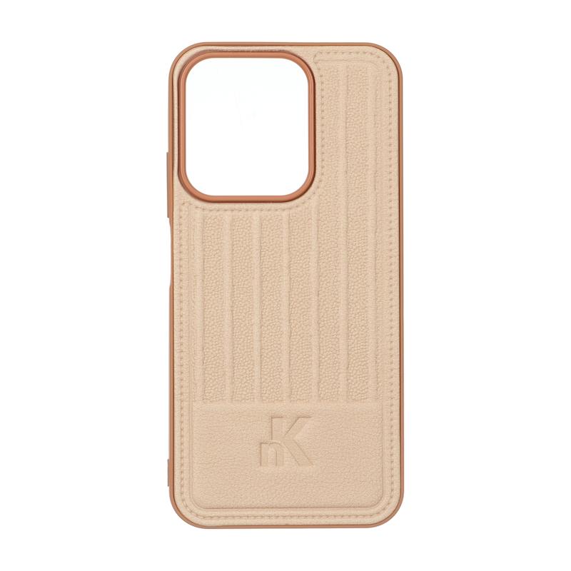 قاب گوشی Redmi 15C - Poco C85 شیائومی اورجینال NK چرمی Line Case کرم کد 180592
