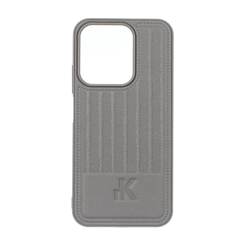 قاب گوشی Redmi 15C - Poco C85 شیائومی اورجینال NK چرمی Line Case خاکستری کد 180596