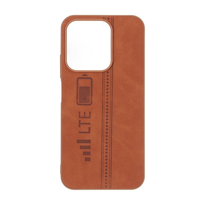 قاب گوشی Redmi 15C - Poco C85 شیائومی طرح LTE جیر سخت Hard Case قهوه ای روشن کد 180602