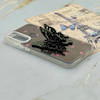 قاب گوشی Redmi Note 8 - Redmi Note 8 2021 شیائومی فانتزی IMD لنز نگین دار دور مات دکمه کرومی طرح قلب و پروانه کیوت کد 165835