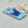 قاب گوشی Redmi Note 9S - Redmi Note 9 Pro شیائومی فانتزی IMD لنز نگین دار دور مات دکمه کرومی طرح قلب و پروانه کیوت کد 165845