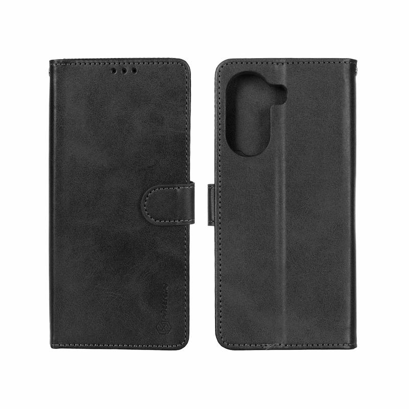 کیف گوشی Redmi A5 - Poco C71 شیائومی مگنتی Nillkin طرح چرم کتابی مشکی کد 180623