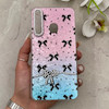 قاب گوشی Galaxy A20S سامسونگ فانتزی ماربل IMD لنز نگین دار دور مات دکمه کرومی طرح پاپیون کیوت کد 165995