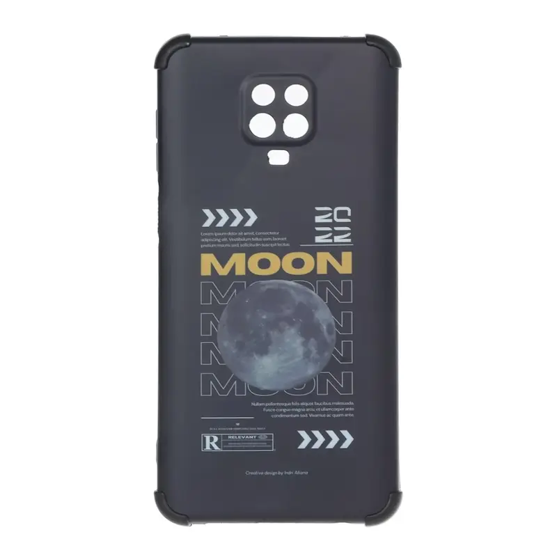 قاب گوشی Redmi Note 9S - Redmi Note 9 Pro شیائومی فانتزی هارد HARD ایربگ دار کپسولی محافظ لنز دار MOON کد 180644