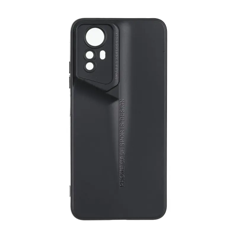قاب گوشی Redmi Note 12S شیائومی سری Porsche Design سیلیکونی ژله ای محافظ لنز دار مشکی کد 180667