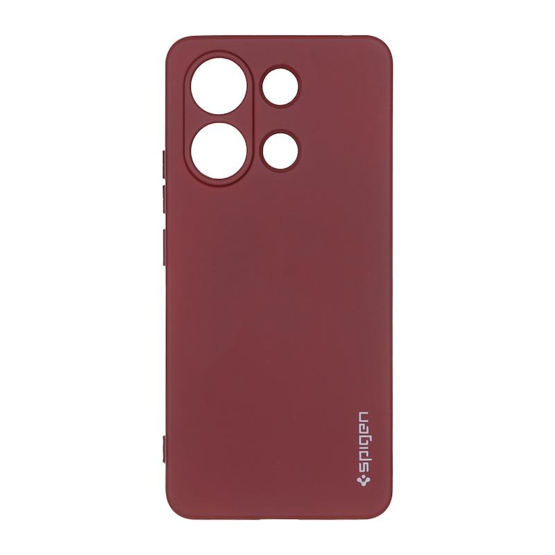 قاب گوشی Redmi Note 13 4G شیائومی سیلیکونی ژله ای PC برند SPIGEN اسپیگن زرشکی کد 180679