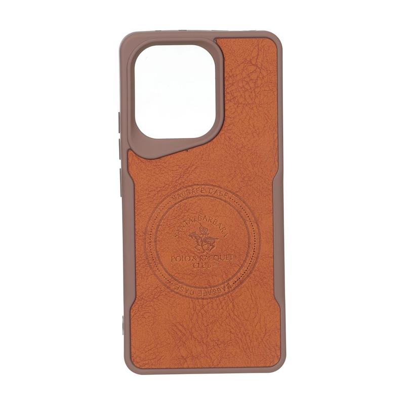 قاب گوشی Redmi Note 13 4G شیائومی سیلیکونی نیوزون جیر پولو POLO لاکچری قهوه ای کد 180681