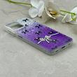 قاب گوشی Galaxy A22 4G - M32 4G سامسونگ فانتزی ماربل IMD لنز نگین دار دور مات دکمه کرومی طرح پاپیون کیوت کد 166165