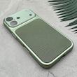 قاب گوشی iPhone 16 آیفون تبدیل سری 17 Tech Woven Case پشت سخت جیر محافظ لنز دار شیشه ای سبز کد 166715