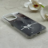 قاب گوشی Redmi 12 - Poco M6 Pro 5G شیائومی فانتزی ماربل IMD لنز نگین دار دور مات دکمه کرومی طرح پاپیون کیوت کد 166260