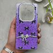 قاب گوشی Redmi Note 14 Pro 4G شیائومی فانتزی ماربل IMD لنز نگین دار دور مات دکمه کرومی طرح پاپیون کیوت کد 166420