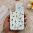 قاب گوشی Galaxy S23 FE سامسونگ فانتزی سخت Hard لیزری IMD طرح آدم برفی کد 165010