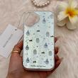قاب گوشی iPhone 17 آیفون فانتزی سخت Hard لیزری IMD طرح آدم برفی کد 165021