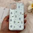 قاب گوشی iPhone 11 آیفون فانتزی سخت Hard لیزری IMD طرح آدم برفی کد 165022