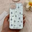 قاب گوشی iPhone 13 - iPhone 14 آیفون فانتزی سخت Hard لیزری IMD طرح آدم برفی کد 165025