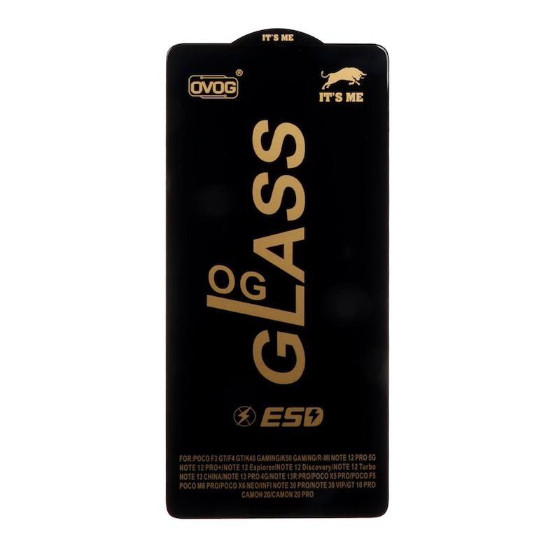 گلس گوشی Redmi Note 12 Pro 5G - Redmi Note 12 Pro Plus - Redmi Note 13 5G - Redmi Note 13 Pro 4G - Redmi Note 14S - Poco F3 GT - Poco F4 GT - Poco X5 Pro - Poco F5 شیشه ای ITS ME OG Glass سری OVOG ESD اورجینال
