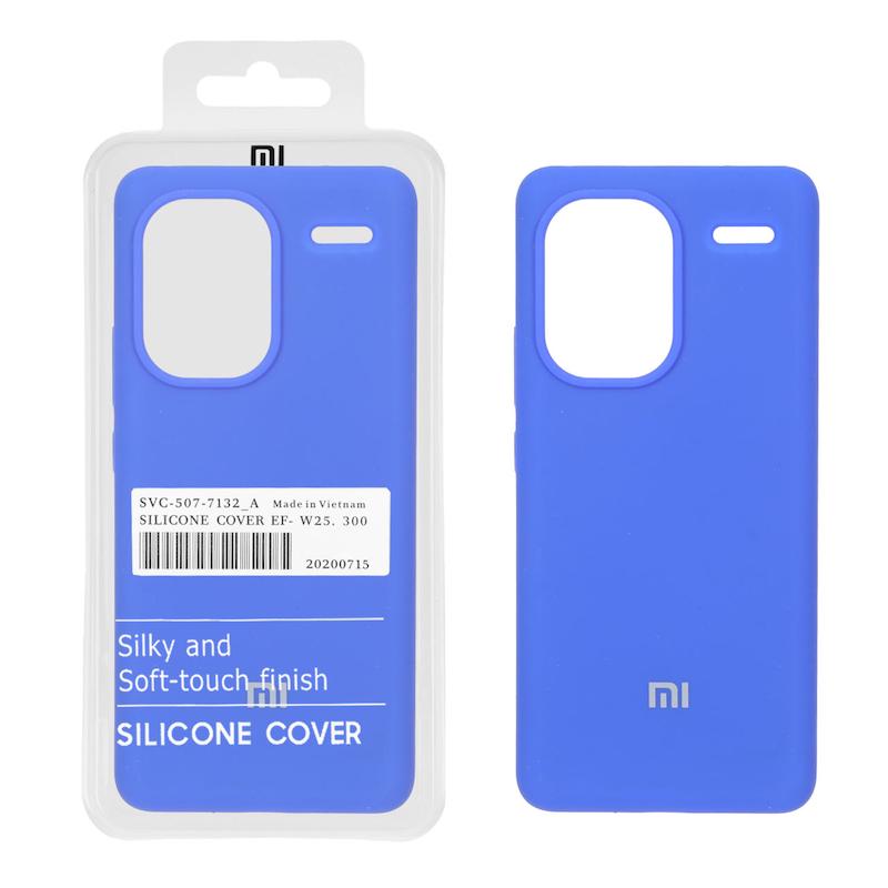 قاب گوشی Redmi Note 13 Pro Plus شیائومی سیلیکونی اورجینال پاک کنی درجه یک زیربسته آبی کاربنی کد 180726