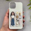 قاب گوشی iPhone 13 - iPhone 14 آیفون طلقی اورجینال هارد PC فانتزی طرح دخترونه کد 166736