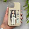 قاب گوشی iPhone 13 - iPhone 14 آیفون طلقی اورجینال هارد PC فانتزی طرح دخترونه کد 166738
