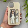 قاب گوشی iPhone 13 - iPhone 14 آیفون طلقی اورجینال هارد PC فانتزی طرح دخترونه کد 166738