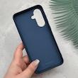 قاب گوشی Galaxy A36 - A56 سامسونگ چرمی سخت یونیک نیلکین Nillkin داخل پارچه ای سرمه ای کد E2-166543