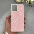 قاب گوشی Galaxy A07 سامسونگ اورجینال AV ماربل کرومی لنز نگین دار لاکچری صورتی کد E1-166622