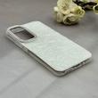 قاب گوشی Galaxy A54 سامسونگ اورجینال AV ماربل کرومی لنز نگین دار لاکچری سفید کد E1-166633