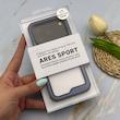 قاب گوشی iPhone 17 Pro آیفون اورجینال کی زد دو KZDOO سری ARES SPORT طرح طلقی شیشه ای شفاف دور فلزی سرمه ای کد 163157