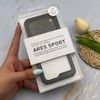 قاب گوشی iPhone 17 Pro آیفون اورجینال کی زد دو KZDOO سری ARES SPORT طرح طلقی شیشه ای شفاف دور فلزی مشکی کد 163158
