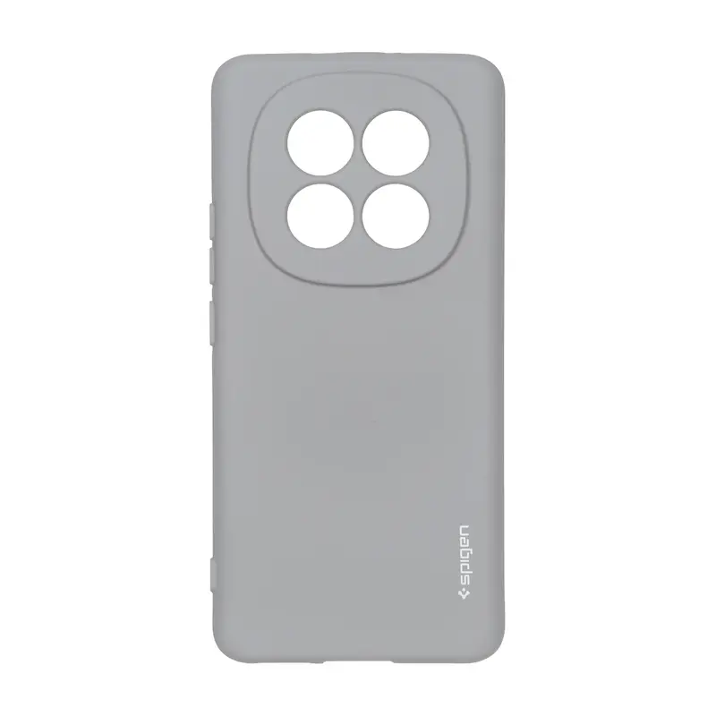 قاب گوشی Redmi Note 15 4G شیائومی سیلیکونی ژله ای PC برند SPIGEN اسپیگن طوسی کد E12-180777