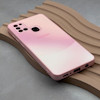 قاب گوشی Galaxy A21S سامسونگ PVD ضد خش پشت گلس شیشه ای مات دو رنگ محافظ لنز دار صورتی کد 166970