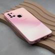 قاب گوشی Galaxy A21S سامسونگ PVD ضد خش پشت گلس شیشه ای مات دو رنگ محافظ لنز دار صورتی کد 166970