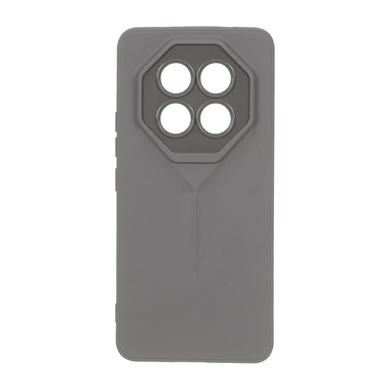 قاب گوشی Redmi Note 15 Pro 4G شیائومی سری Porsche Design سیلیکونی ژله ای محافظ لنز دار خاکستری کد 180787
