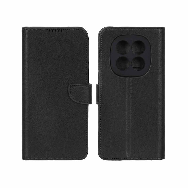 کیف گوشی Redmi Note 15 Pro 4G شیائومی مگنتی طرح چرم کتابی محافظ لنزدار مشکی کد 180795
