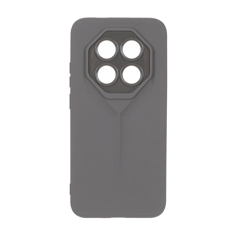 قاب گوشی Redmi Note 15 Pro 5G شیائومی سری Porsche Design سیلیکونی ژله ای محافظ لنز دار خاکستری کد E69-180813