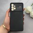 قاب گوشی Galaxy A32 4G سامسونگ سیلیکونی Camera Lens زیر بسته طرح 17 SERIES محافظ لنز دار مشکی کد 163365