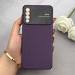 قاب گوشی Galaxy A30S - A50S - A50 سامسونگ سیلیکونی Camera Lens زیر بسته طرح 17 SERIES محافظ لنز دار بنفش کد 163371